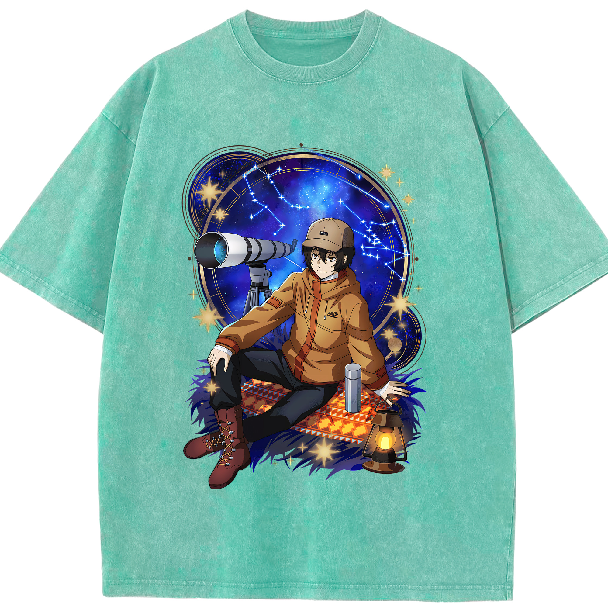 （画像用） 文豪ストレイドッグス Bungo Stray Dogs 綿100% ヴィンテージ風 半袖Tシャツ（フロントプリント）